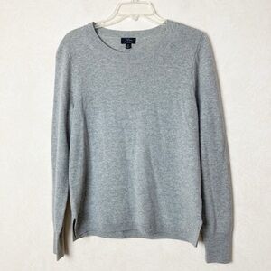 J.Crew NWT Cashmere Classic Fit Crewneck Pullover Sweater Gray  Women’s Size M
